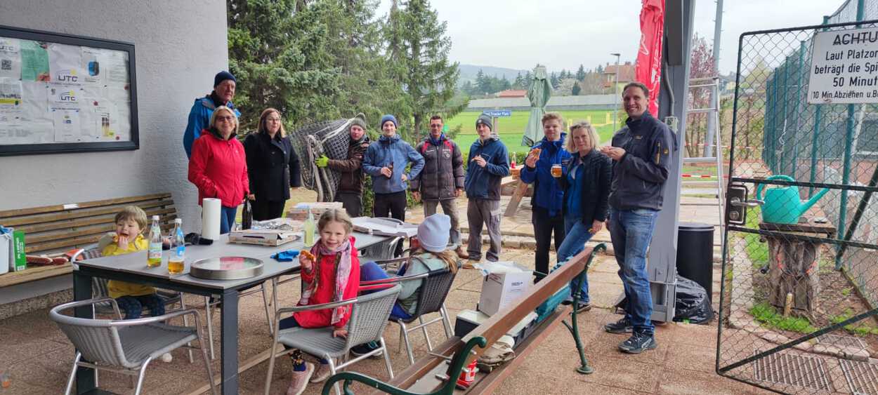 Am Arbeitstag trotzten wir den Temperaturen!